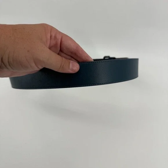 Coach Blue Mens Harness Buckle Cut To Size Reversible Belt, 40 Mm - Picture 6 of 11